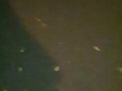 Alone through the park at night