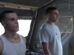 Military twink submitted into bare assfucking