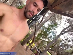 Insane super hot masculine ambles nude into an deserted palace. A must watch practice