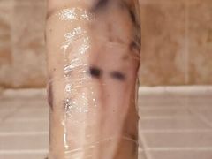 Taking 2 cocks stretching my ass