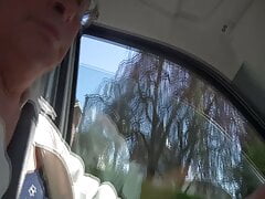 driving in mini dress