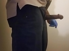 Thickblackoilycock work cum blast session