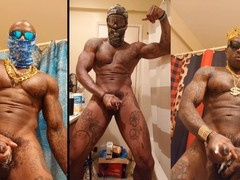 Hallelujah Johnson's 29th BBC cumshot compilation with penis swallowing instructions - check bio for links