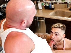 Insolent bloke makes sure to suck it wet before a nice anal hit