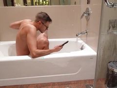 Another Hotel, Another Chilling in Bath and Shower and Slowly Playing with My Cock in China!