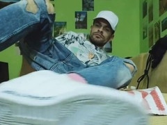 Showing asshole, gay ass, gay feet