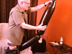 Popping, gay masturbation, older gay