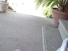 Jerking on the front porch