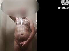 Office bathroom wank cumshot