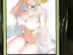 Bukkake a huge load on Jeanne d'Arc (azur lane)