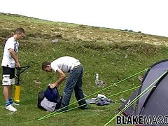 Camping trip turns into gay masturbation with Luke and Brez