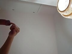 My girlfriend said she would sit on my face if I didn't masturbate my fat cock well  #12