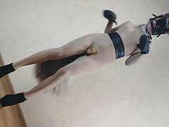 LittlePonnyBoy Sissy Training With Leather Harness