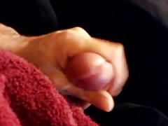 Shooting cum on towel