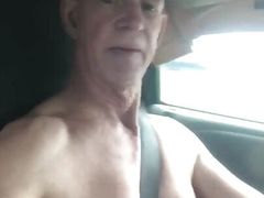 Another naked driving down highway