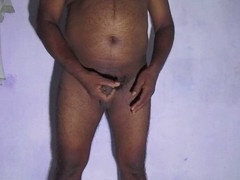 Tamil mature man Tamilxman enjoying a handjob and playing with his big cock after the orgasm