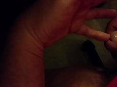 Finger Fucking My Cock