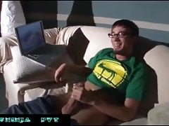 Dane Cross jerks huge cock