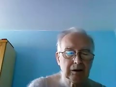 grandpa cum on webcam