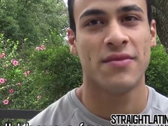 Young Latino twink finally has gay sex for the first time