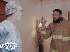 Skinny Twink Theo Brady Rides Firefighter Tony D'Angelo's Big Pole Until He Is Left Creampied - TWINKPOP