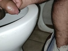 Teen, anal masturbation, public restrooms