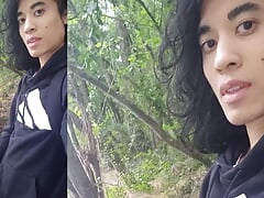 Adidas boy Jon Arteen takes selfies, jerks his cock, precum flows from his juicy glans, the horny cutie squirts cum while moanin