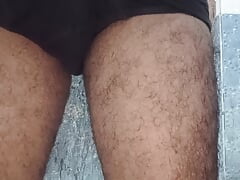 Indian boy jerking in bathroom