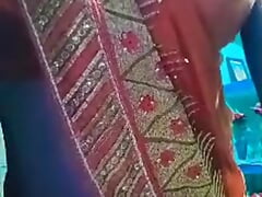 Wear bhabhis orange saree