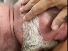 DaddyBearAZ sucking on his boy Chefbarez meat