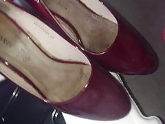 Cum co-workers heels