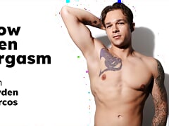 HETEROFLEXIBLE - How Men Orgasm With Charming Stud Jayden Marcos! WATCH HIM JERK OFF! FULL SCENE