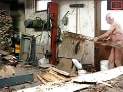 grandpa in a sawmill