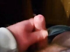 Uncut wank , cum load