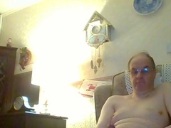 Solo gay boy enjoys a festive night of masturbating on Christmas