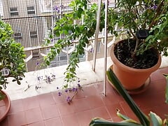 Outdoor Handjob of Nice Big Italian Cock