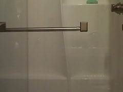 Breaking in the new shower