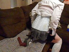 3 HOT sissygasms!  All locked up and leaking cum!