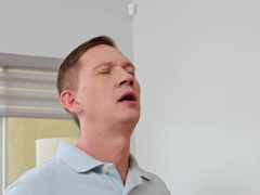 Stepdad ass fucks twink from behind in loud family perversions