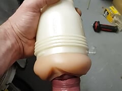Hard cock Fleshlight action