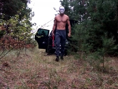 Halloween In The Forest With A Monster!