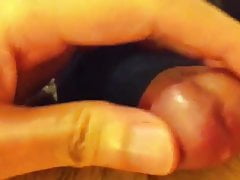 Thick cum close-up