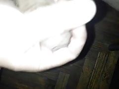 small cock play with toy and cum