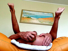 Buttplug, kitchen, anal fingering