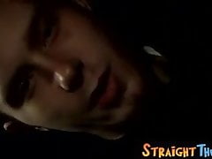 Straight thugs are jacking off and cumming outdoor