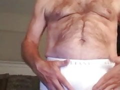 Daddy shows huge cock