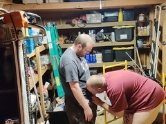 Older younger, gay real couple, plump