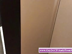Risky suction in the dressing room