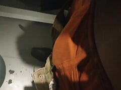 Stroking my BBC in the toilet
