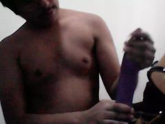 Playing a little with my new dildo